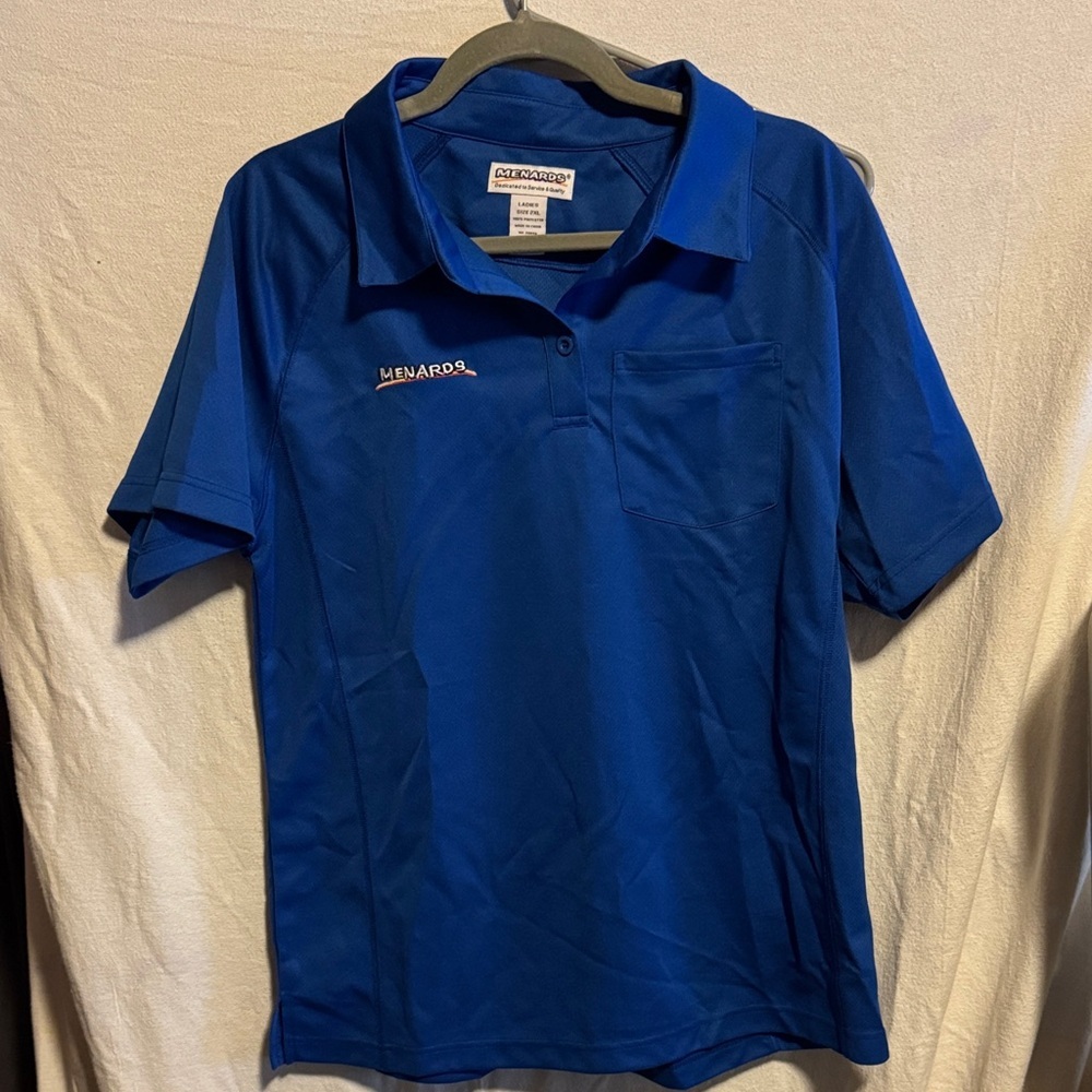 Menards Blue Polo Shirt
